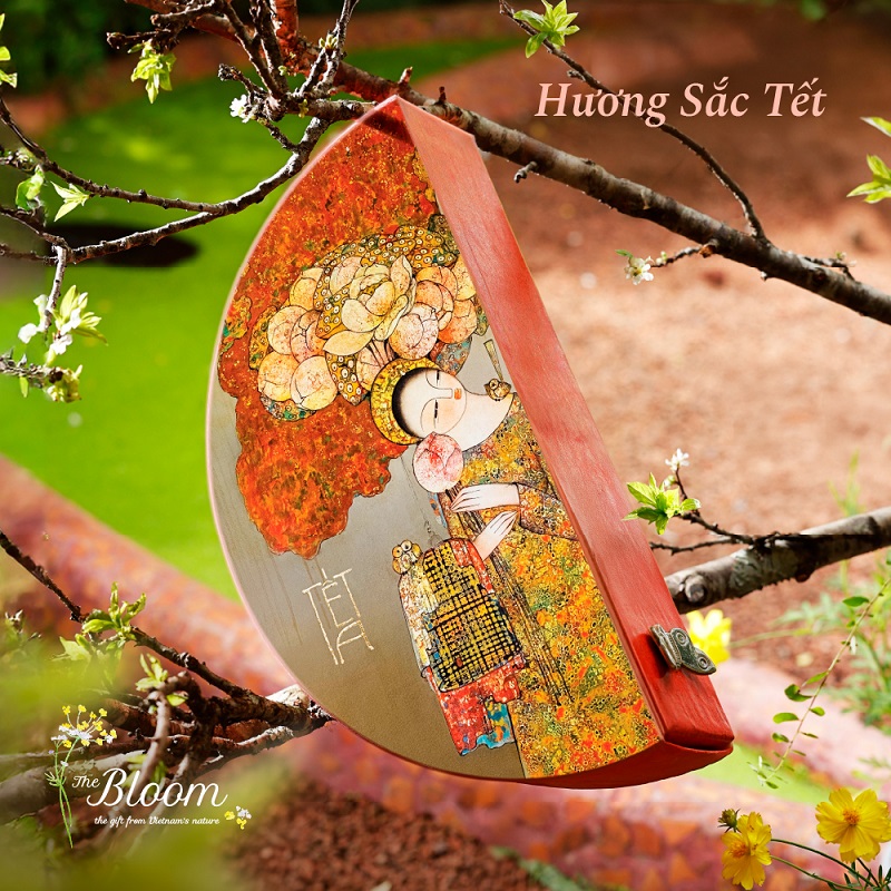 Bộ Quà Tết chính là Hộp quà ‘Hương sắc Tết