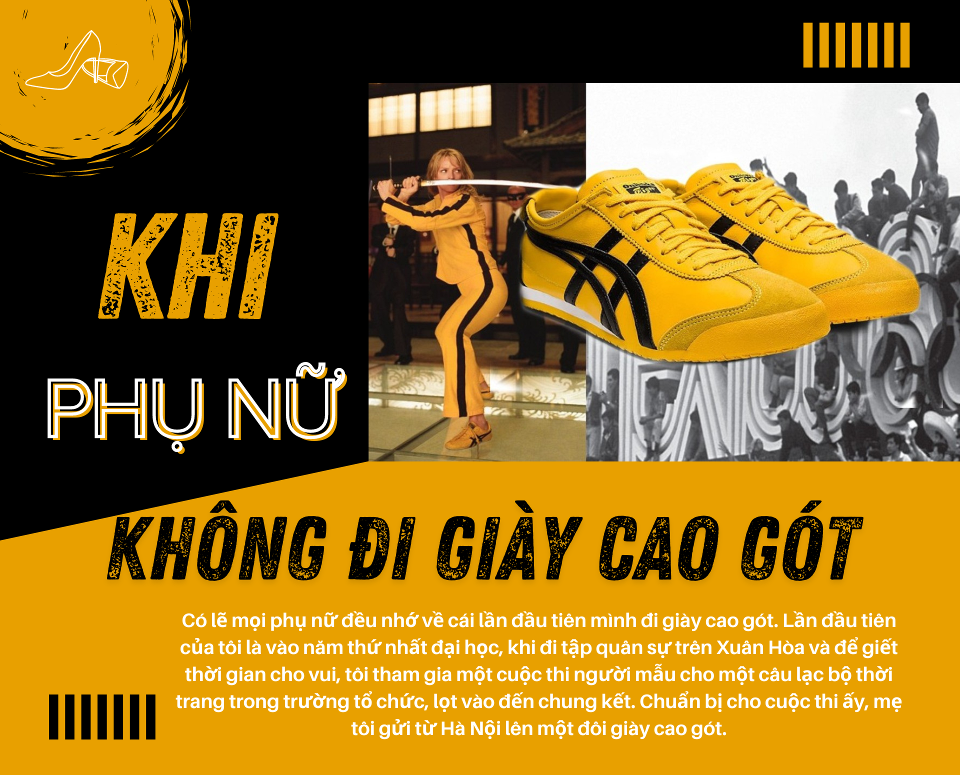 Khi phụ nữ không đi giày cao gót