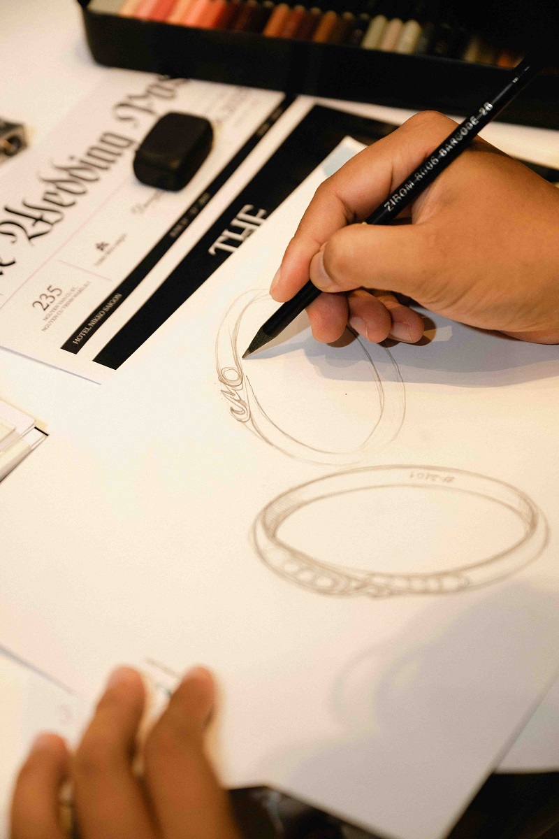 Live Sketching by CAO Fine Jewellery