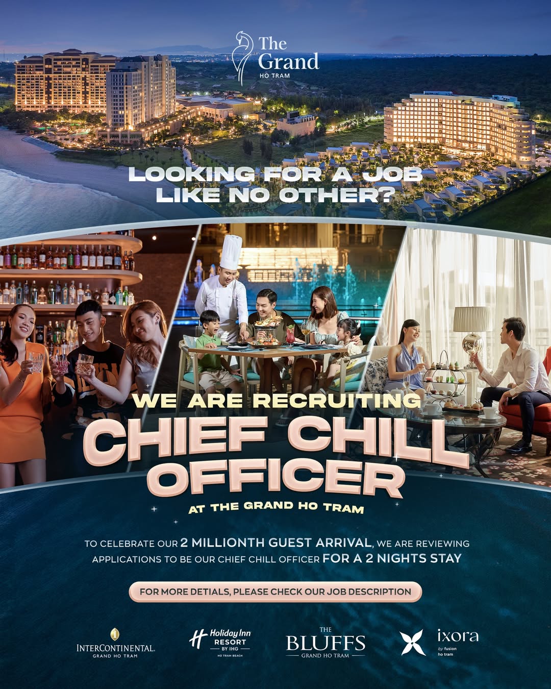 The Grand Ho Tram nâng tầm vị thế với giải thưởng quốc tế và cột mốc 2 triệu khách