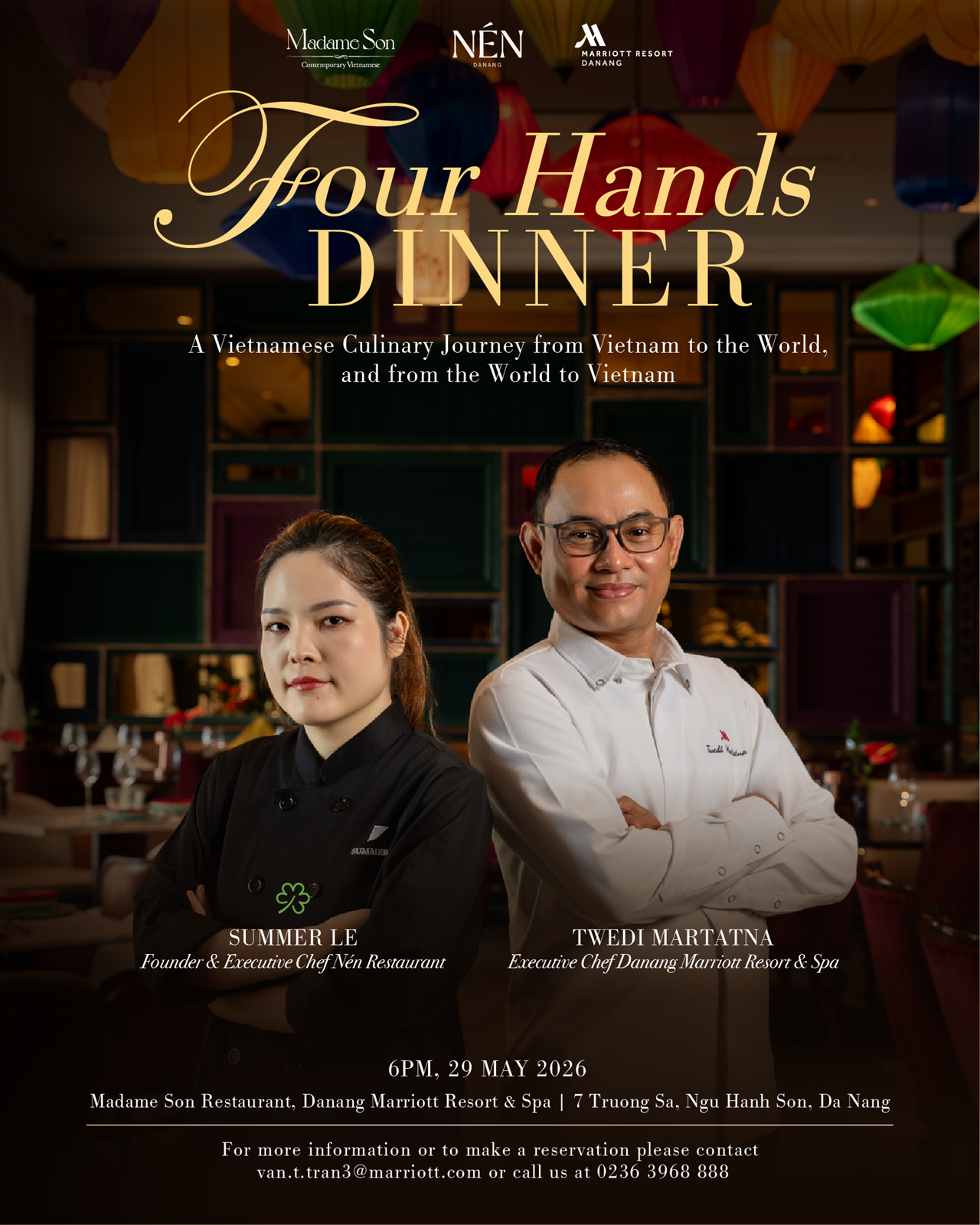 Madame Son và Nén Đà Nẵng kết hợp trong sự kiện Four Hands Dinner đặc biệt nâng tầm ẩm thực Việt