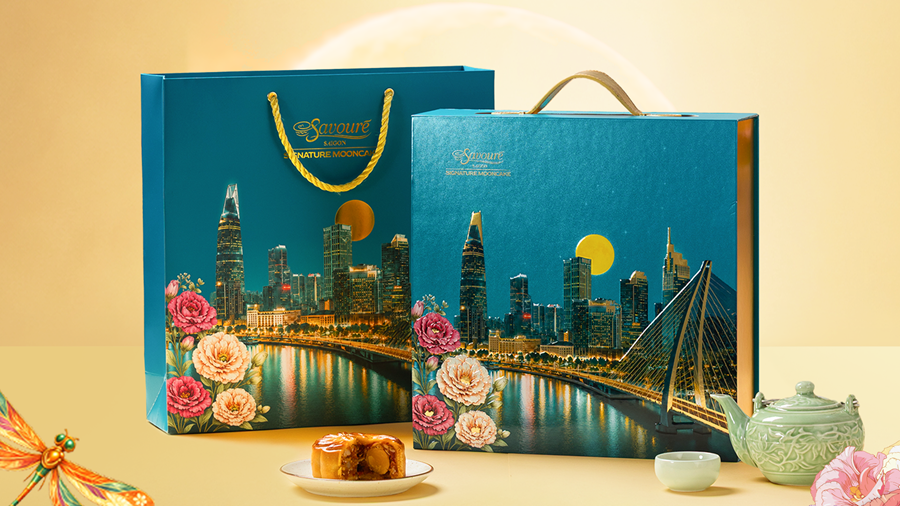 Vui trọn mùa trăng cùng Savouré với bộ sưu tập ‘Saigon Signature Mooncake 2026’