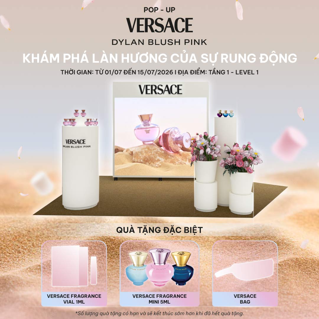 Chạm ngõ làn hương mới tại sự kiện pop-up Versace Dylan Blush Pink