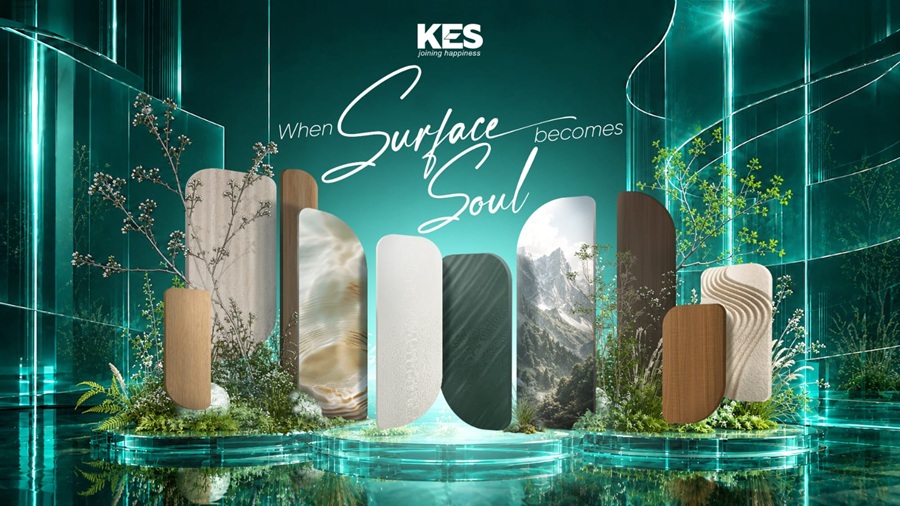 KES ra mắt Bộ sưu tập ván nội thất 2026-2027 với chủ đề "When Surface Becomes Soul"