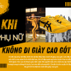 Khi phụ nữ không đi giày cao gót