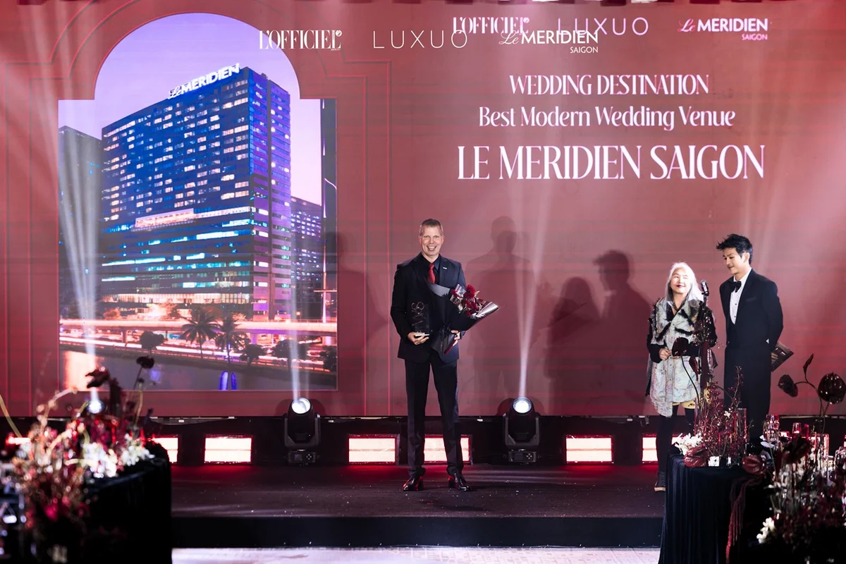 Le Meridien Saigon được vinh danh là “Địa điểm cưới hiện đại của năm”