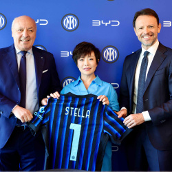 BYD trở thành đối tác ô tô toàn cầu của câu lạc bộ bóng đá Inter Milan
