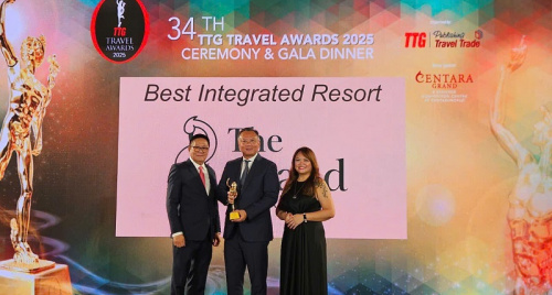 Khu nghỉ dưỡng Việt Nam đầu tiên đoạt giải “Best Integrated Resort" tại TTG Travel Awards