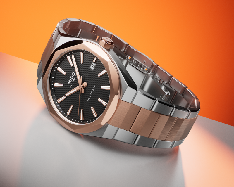 Multifort 8 One Crown: Mido ra mắt với kiểu dáng bát  giác hai tông màu